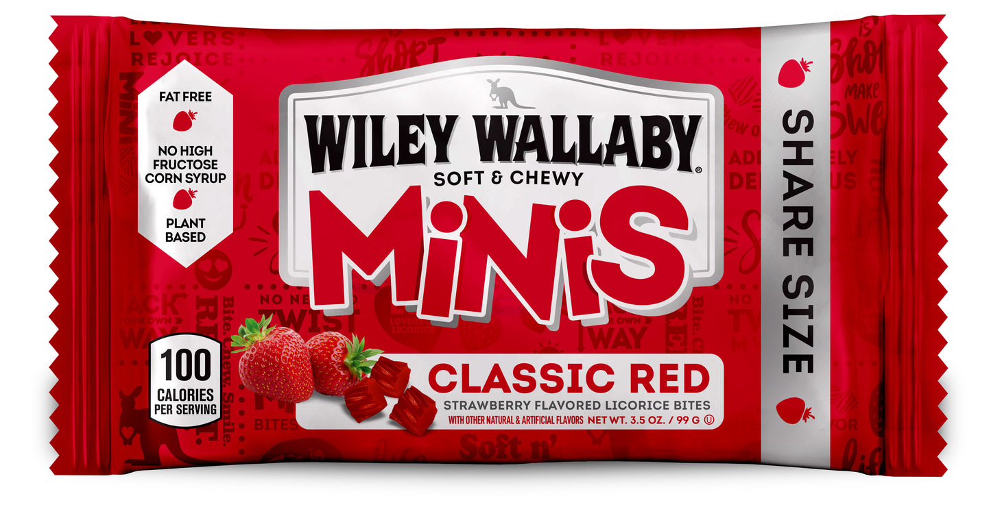 Wiley Wallaby Mini Classic Red 40ct