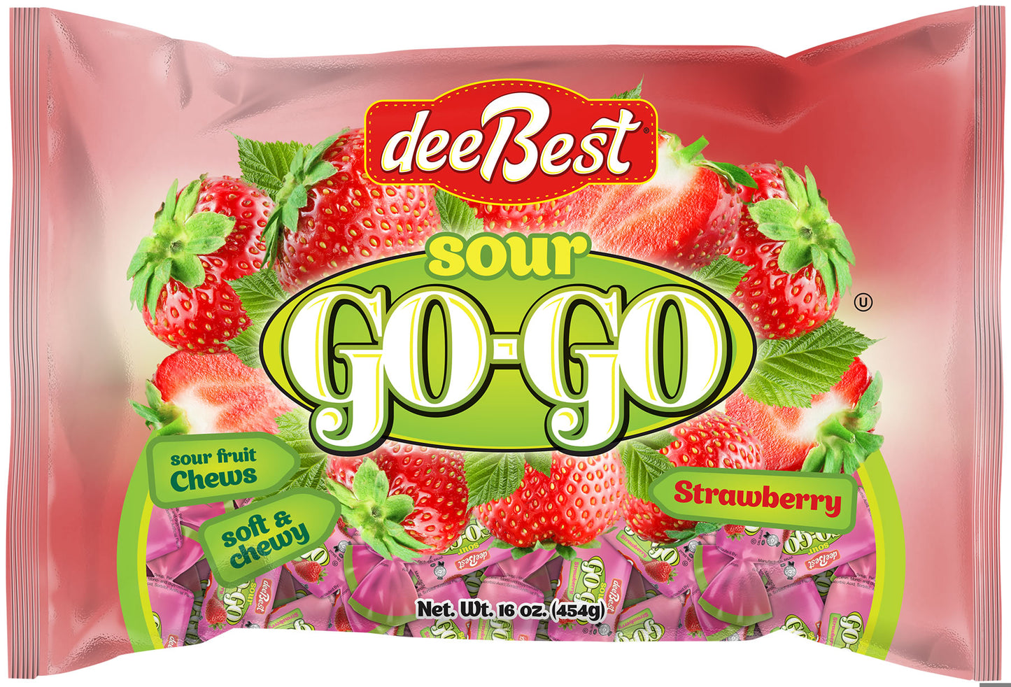 Dee Best GoGo Strawberry Sour Chews