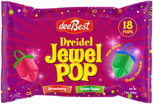Dee Best Dreidel Jewel Pop Straw Apple