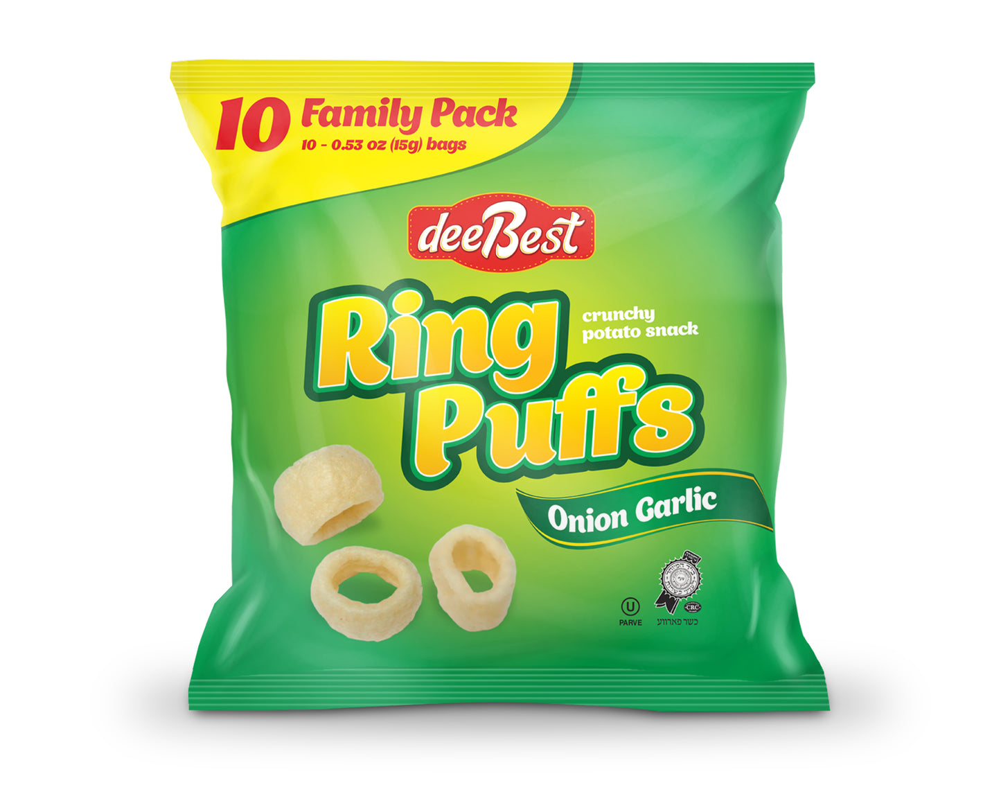 Dee Best Ring Puffs Onion Garlic FAMPACK