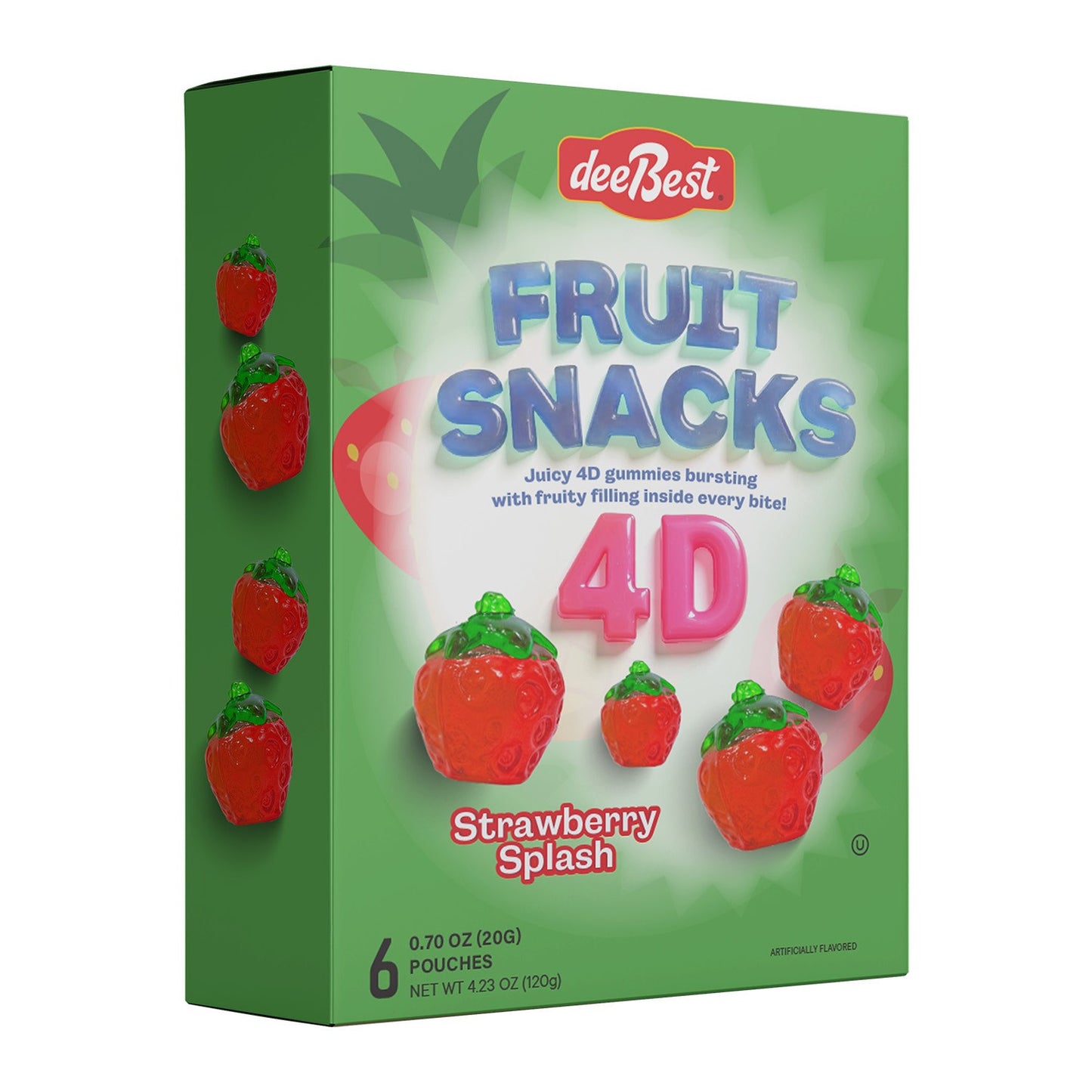 Dee Best 4D Fruit Snacks Strawberry Splash