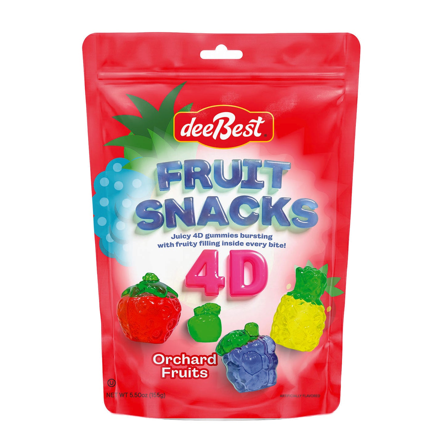 Dee Best 4D Fruit Snacks Orchard Fruits