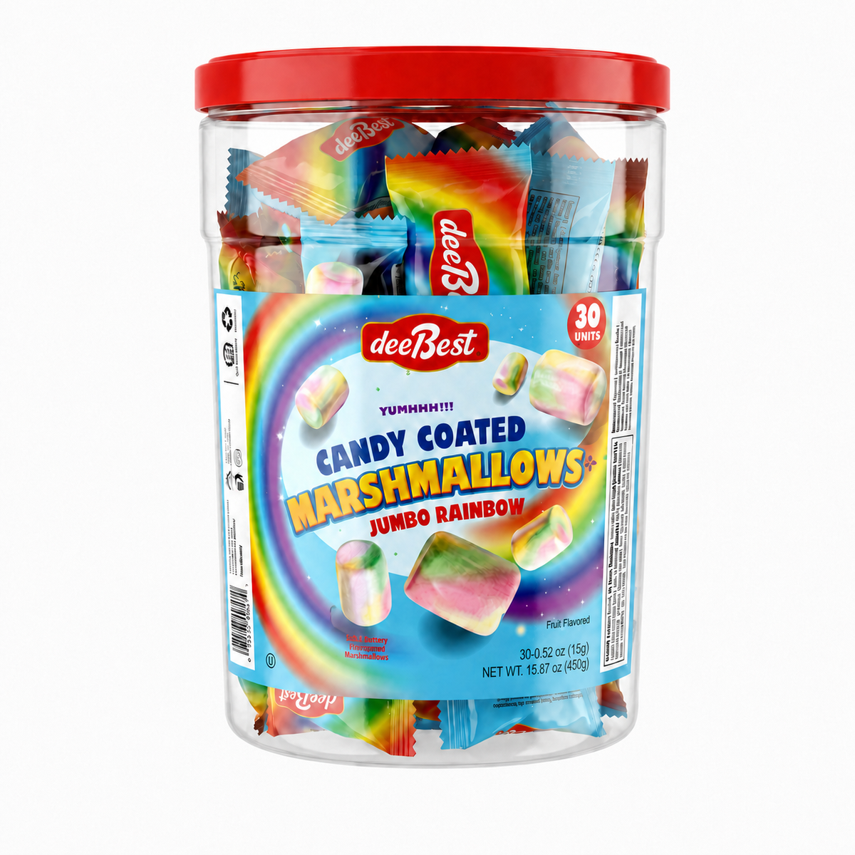Jumbo Rainbow Marshmallow