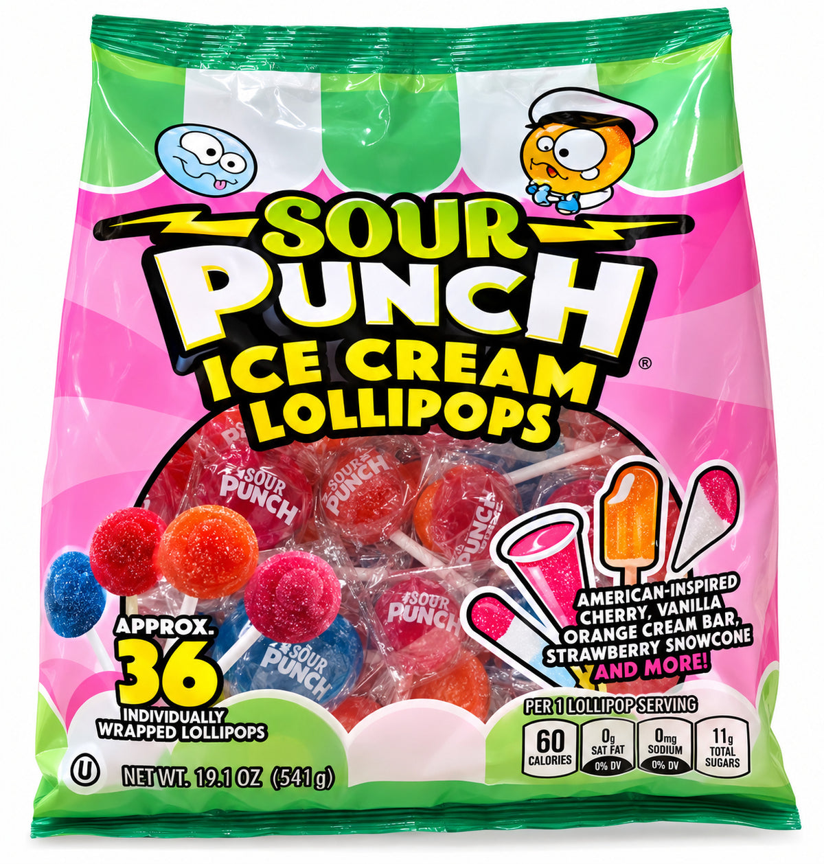 Sour Punch Ice Cream Truck Lollipop