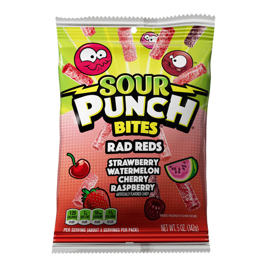Sour Punch Bites Rad Reds