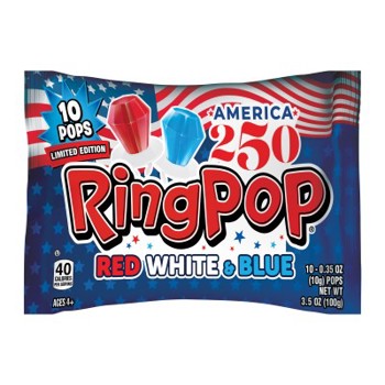 Ring Pop Red, White & Blue 10 Pack