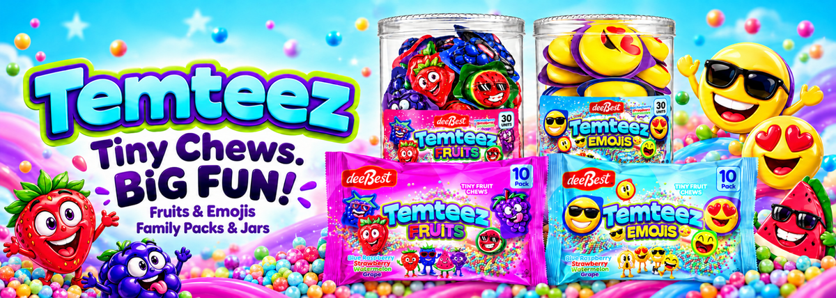 Temteez Fruits and Emojis candy