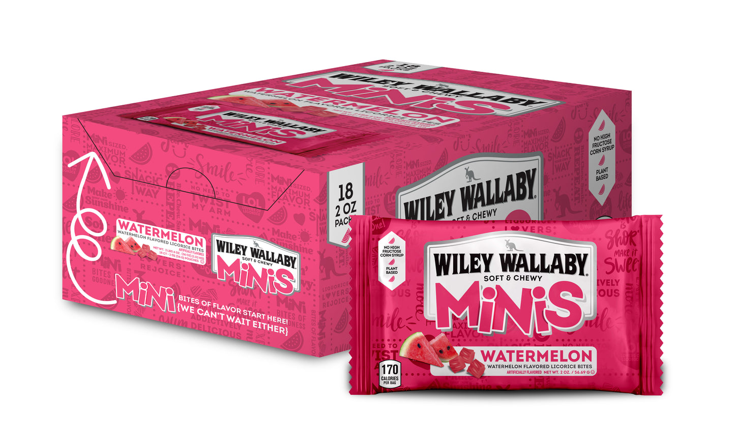 Wiley Wallaby Minis Watermelon 2oz